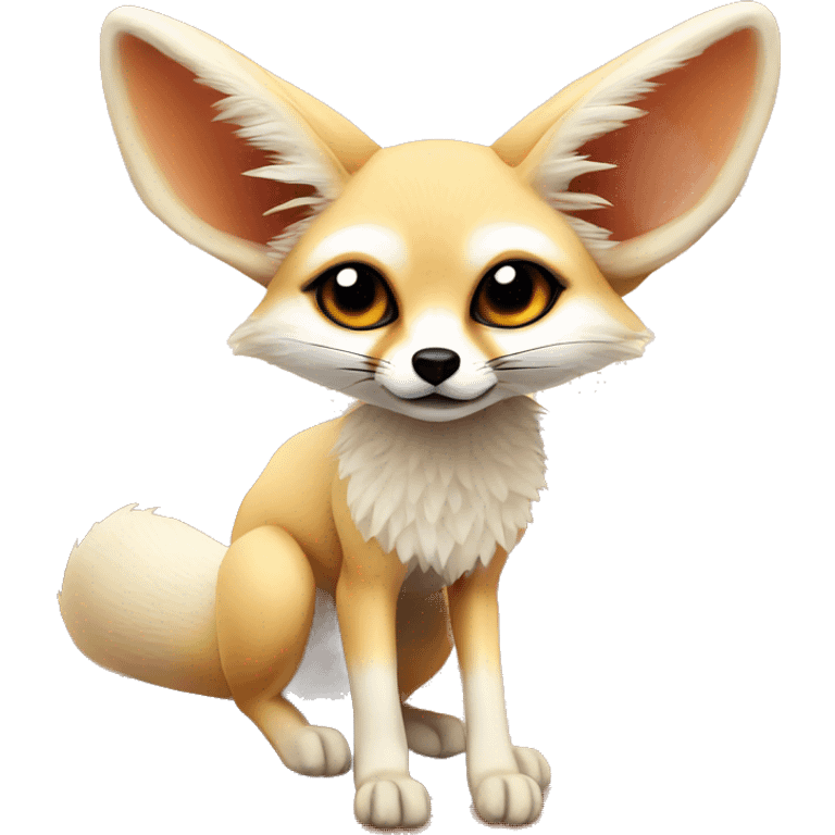 Fennec fox in desert emoji