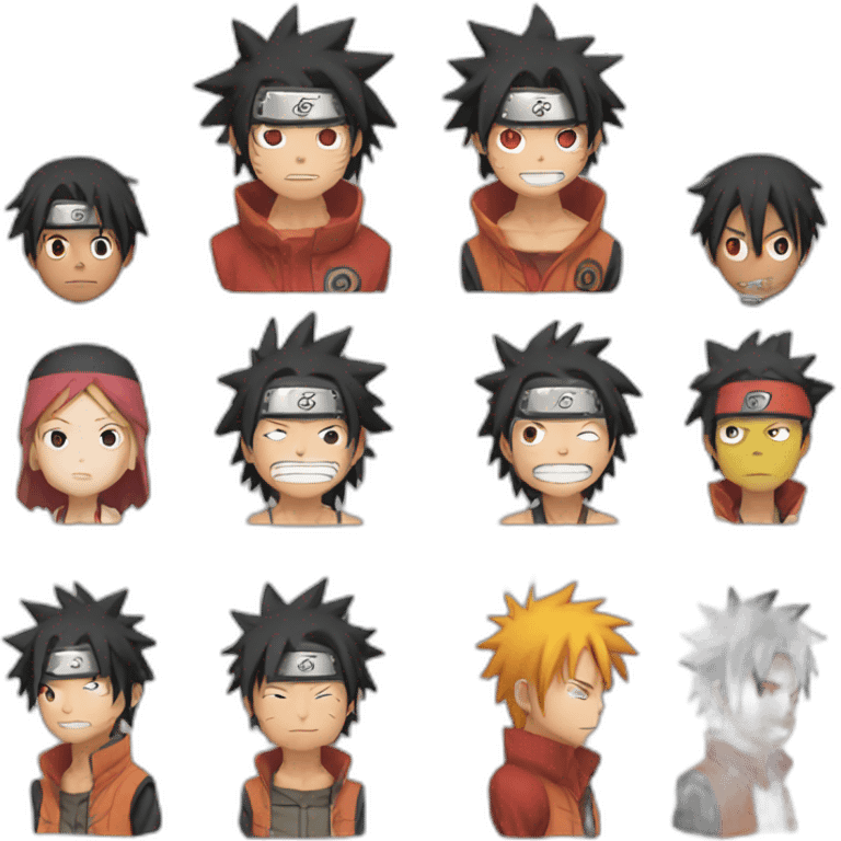 naruto luffy emoji