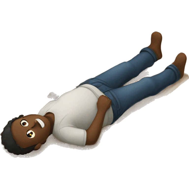 person laying on the floor emoji