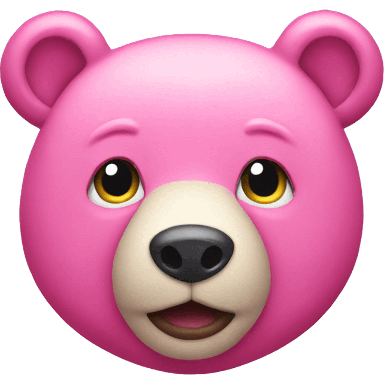 Pink bear emoji