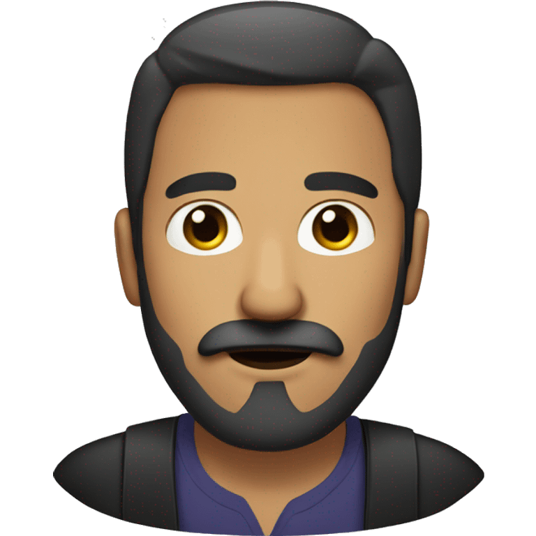 Mexican short dad with beard and mustache  emoji