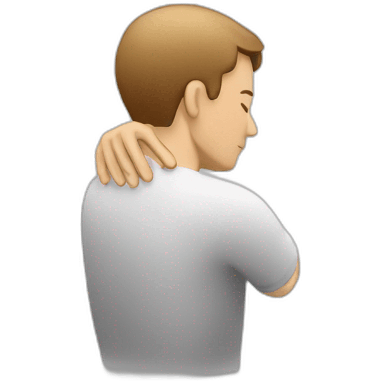 relax shoulder pain behind back emoji