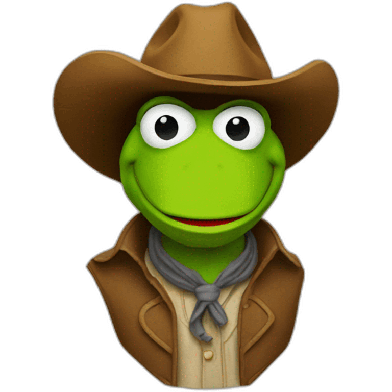 Kermit cowboy emoji