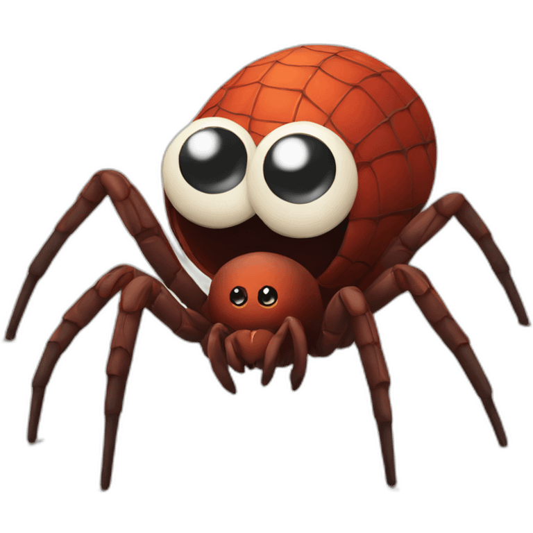 Funny spider emoji