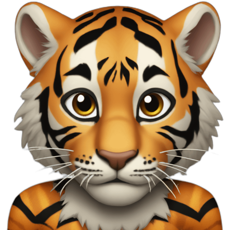 Spiderman as a Tiger emoji