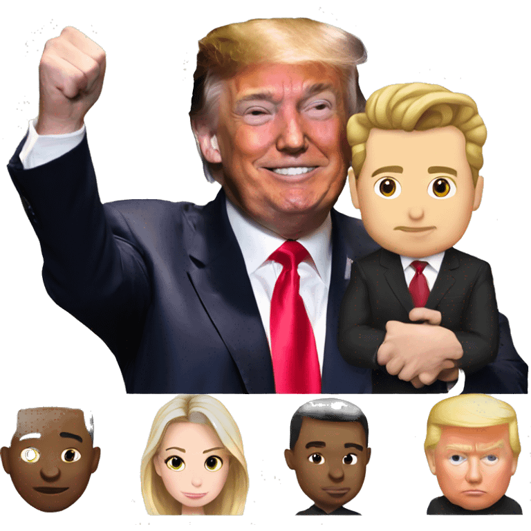 Trump with Elon  emoji