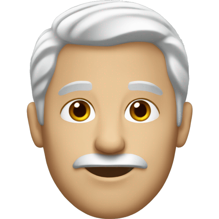 white Man grey hair emoji