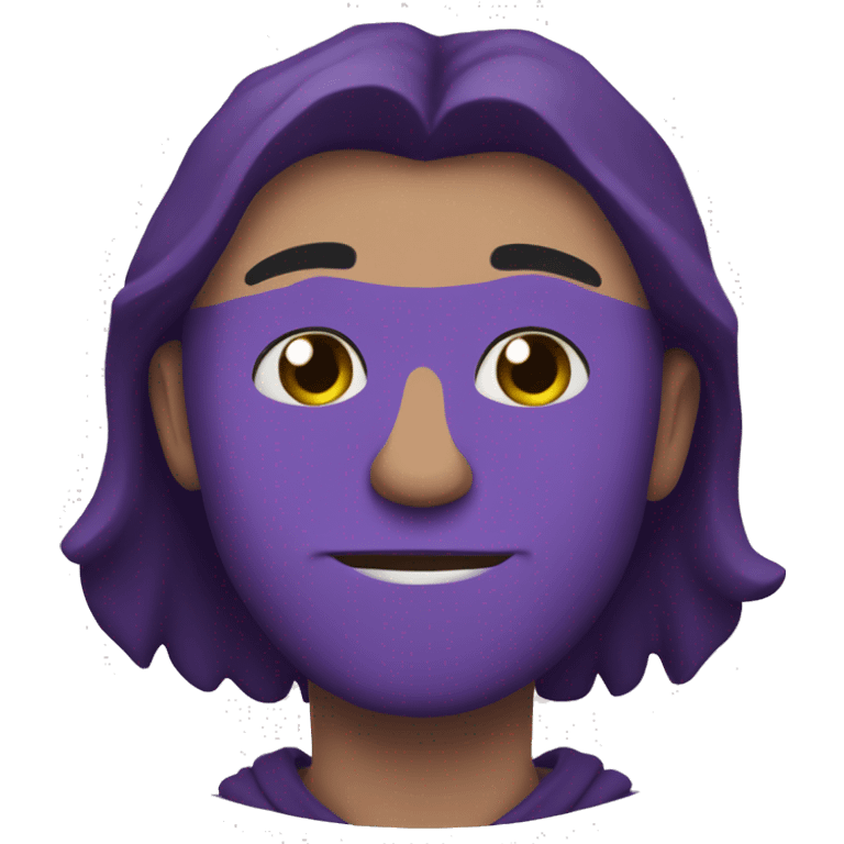 Leon y corazón morado emoji