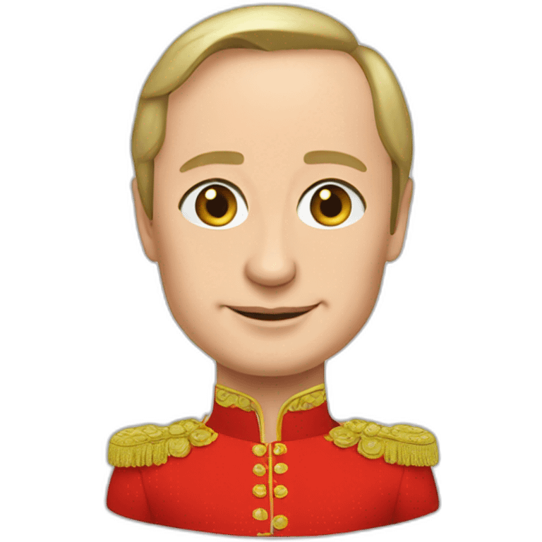 Putin in a red dress emoji