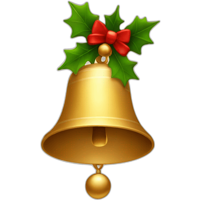 Christmas bell emoji