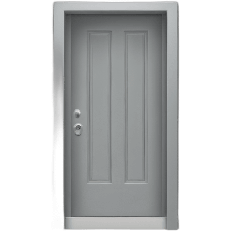 One gray  open door emoji