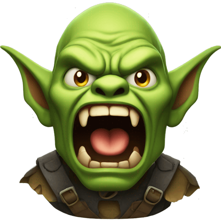 angry goblin screaming emoji