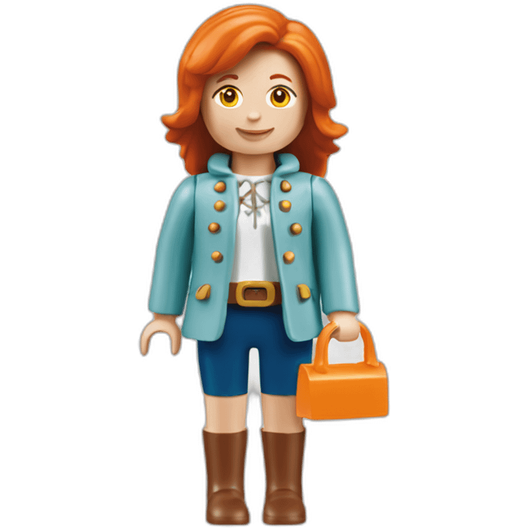 playmobil-femme-rousse-rire-citrouille emoji