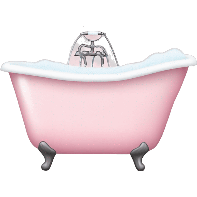 Pale pink Bubble bath emoji