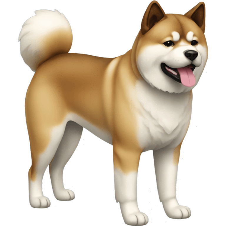 Akita Dog Breed Full Body emoji