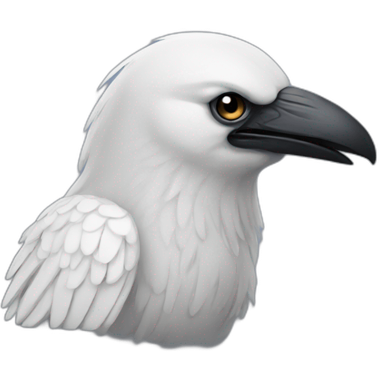 white raven emoji