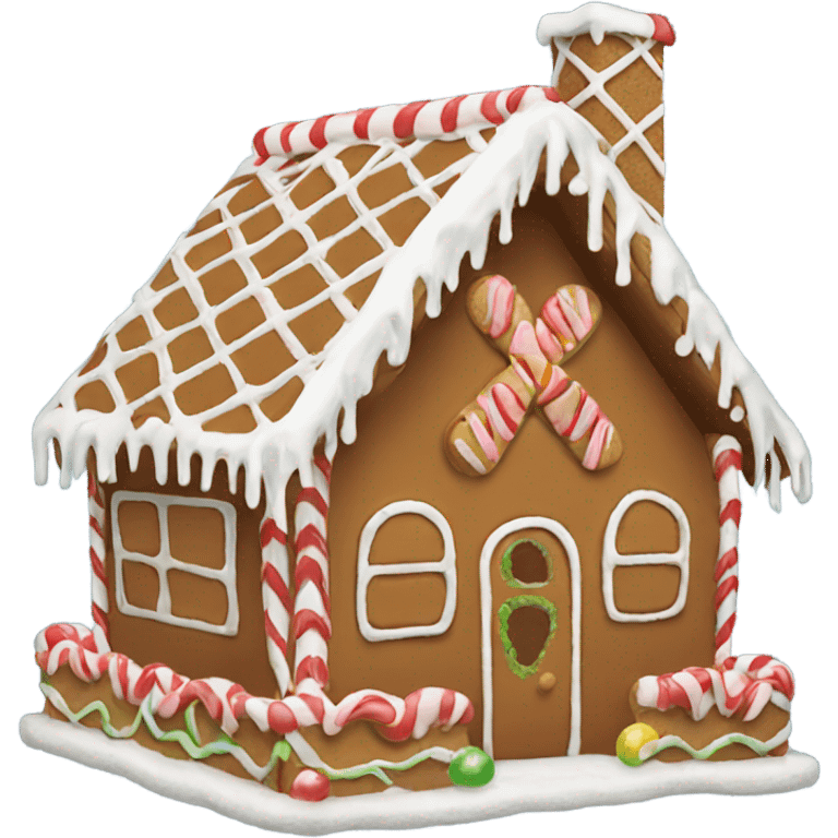 Gingerbread house emoji