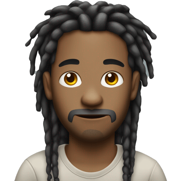 nonchalant guy with dreads emoji