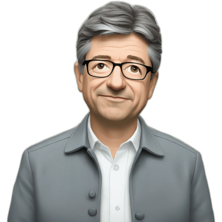 mélenchon qui tien des billet dans sa main emoji