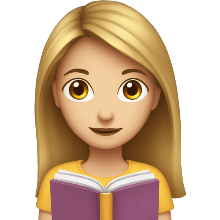 Book with girl  emoji