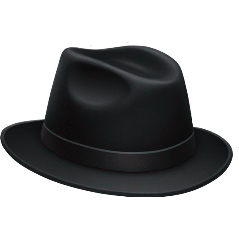 Black hat with words Dark  emoji