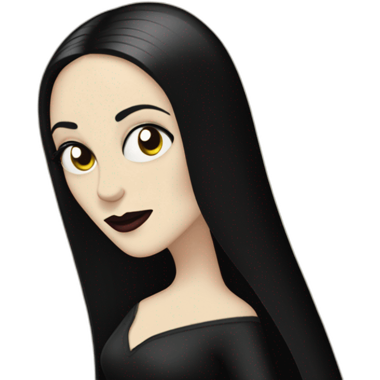 Morticia Addams emoji