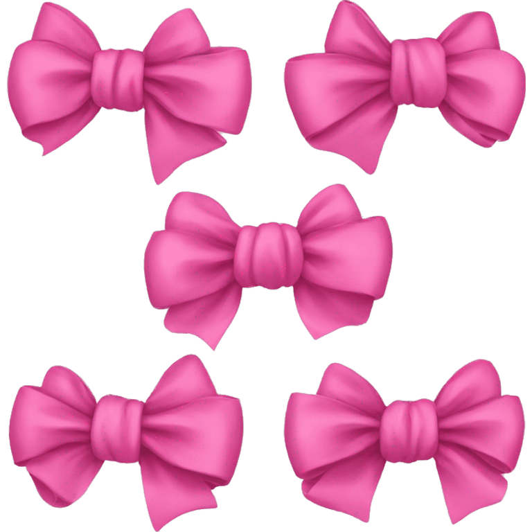 Pink bows emoji