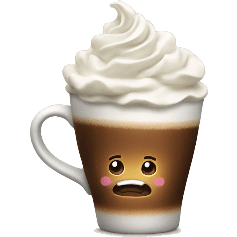 Coffee with whipped cream  emoji