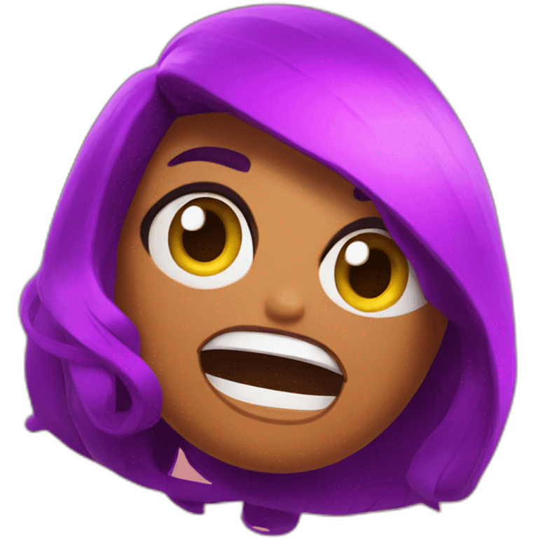 Shelly from brawl stars emoji