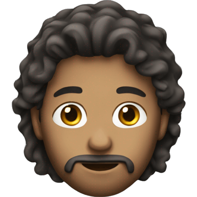 a boy with beard and long hair  emoji