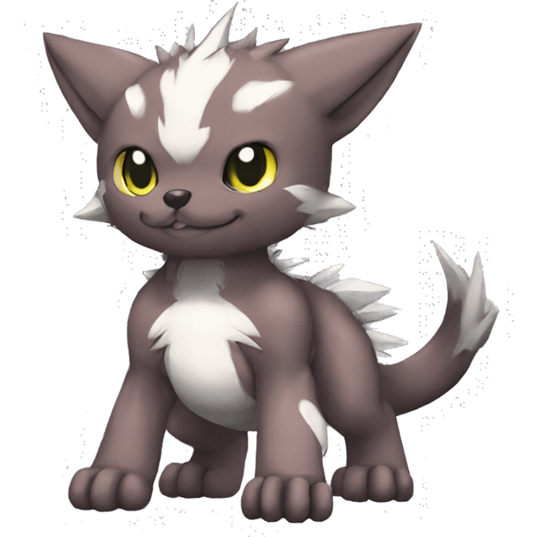 cute kawaii cool edgy Digimon-Fakemon-animal full body emoji