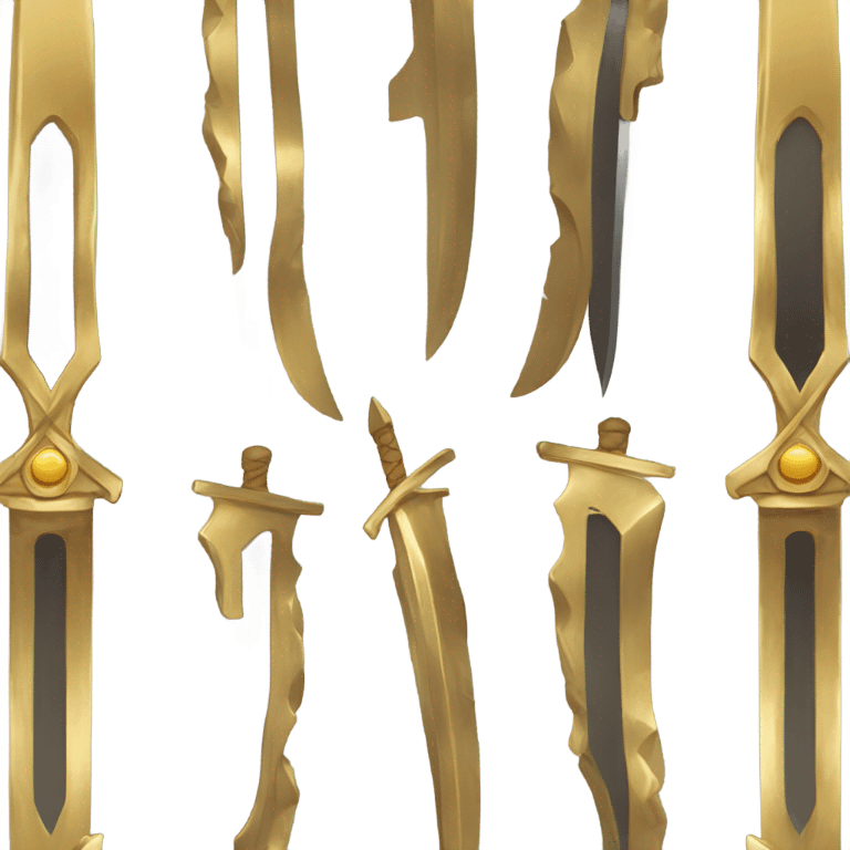 golden blade emoji