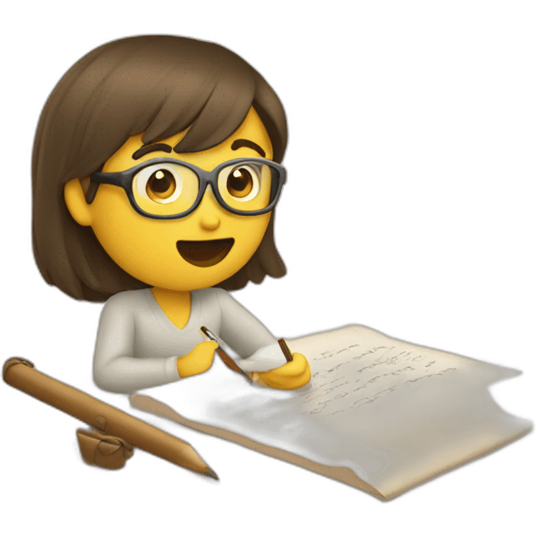 Story writing emoji