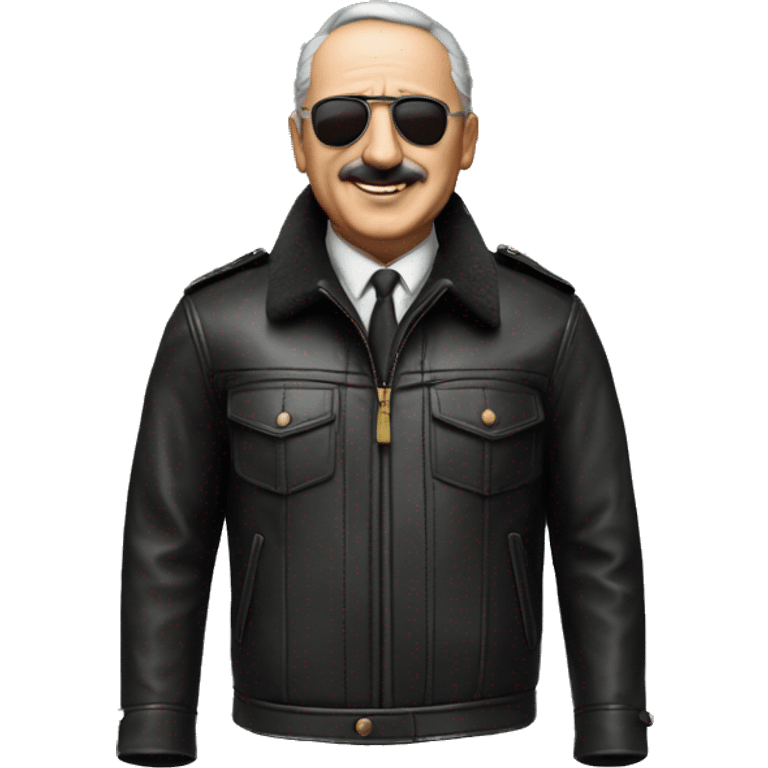 Francisco Franco Iconic Leather Jacket emoji