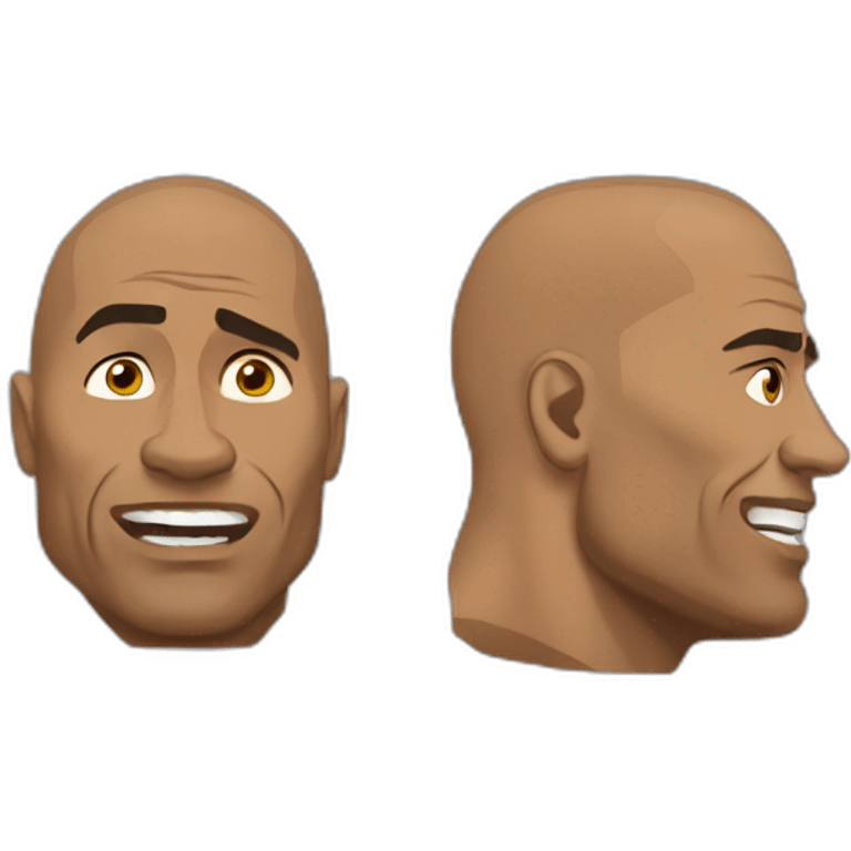 dwayne the rock johnson raised eyebrow meme emoji