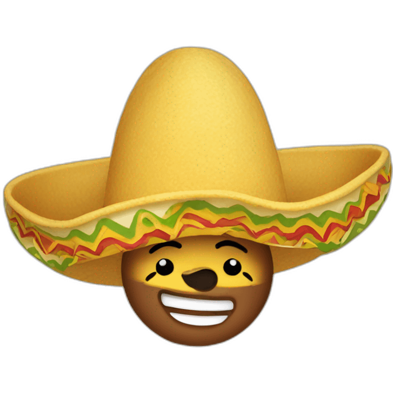 taco eating sombrero emoji