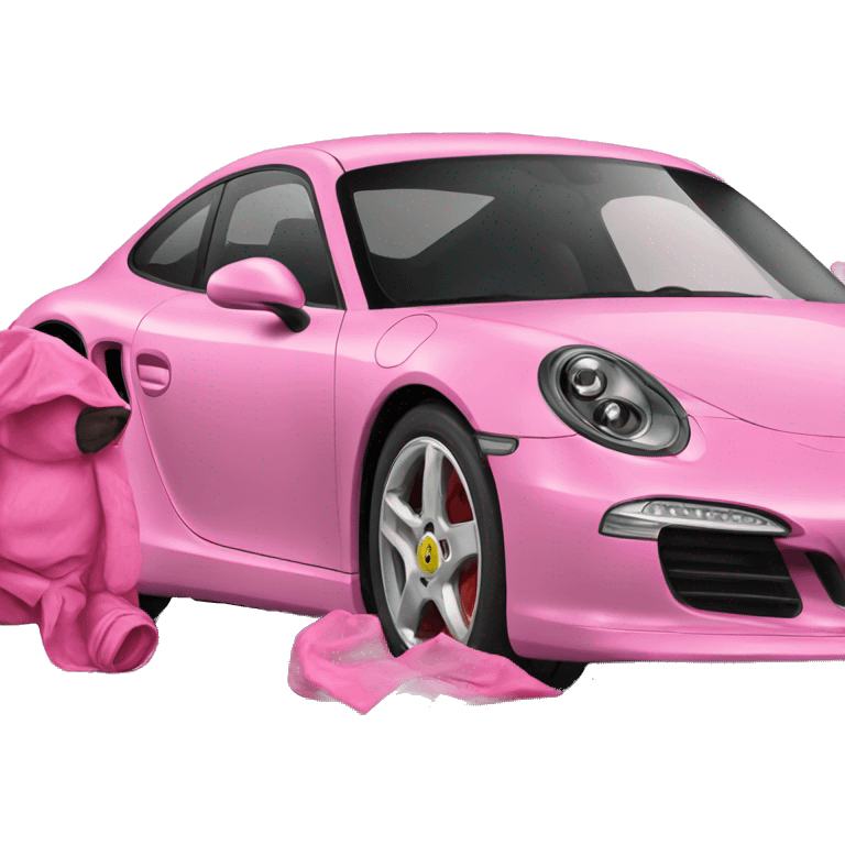 Pink porche emoji