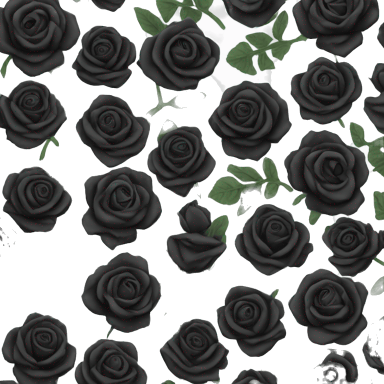 Black roses  emoji