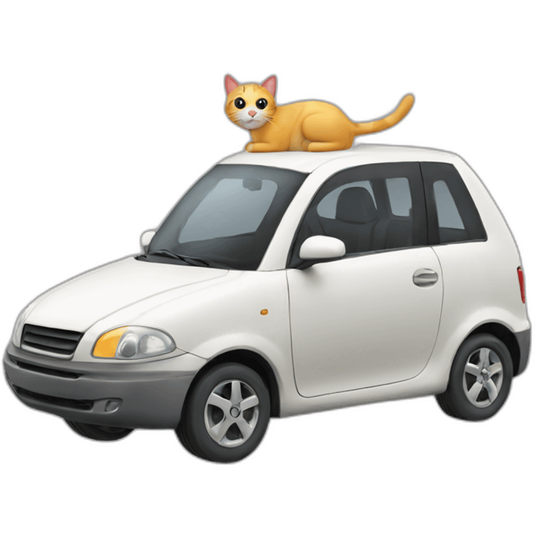 Cat car emoji