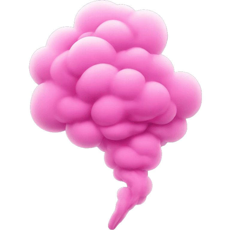 Pink smoke emoji