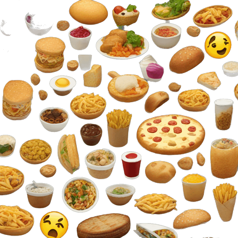 lots of food emoji