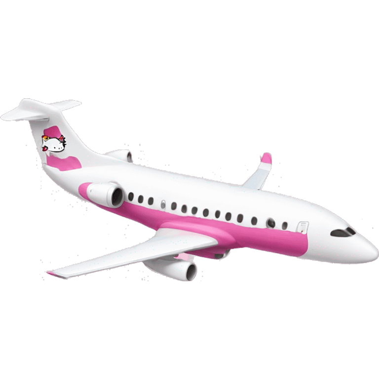 Hello kitty plane emoji