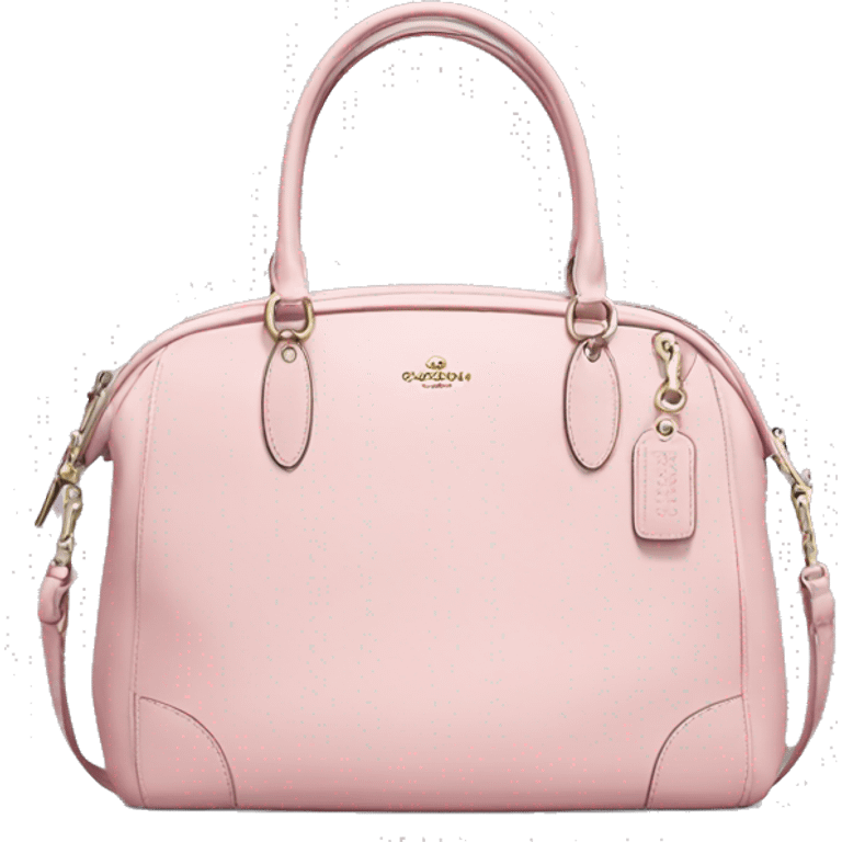 light pink coach bag emoji