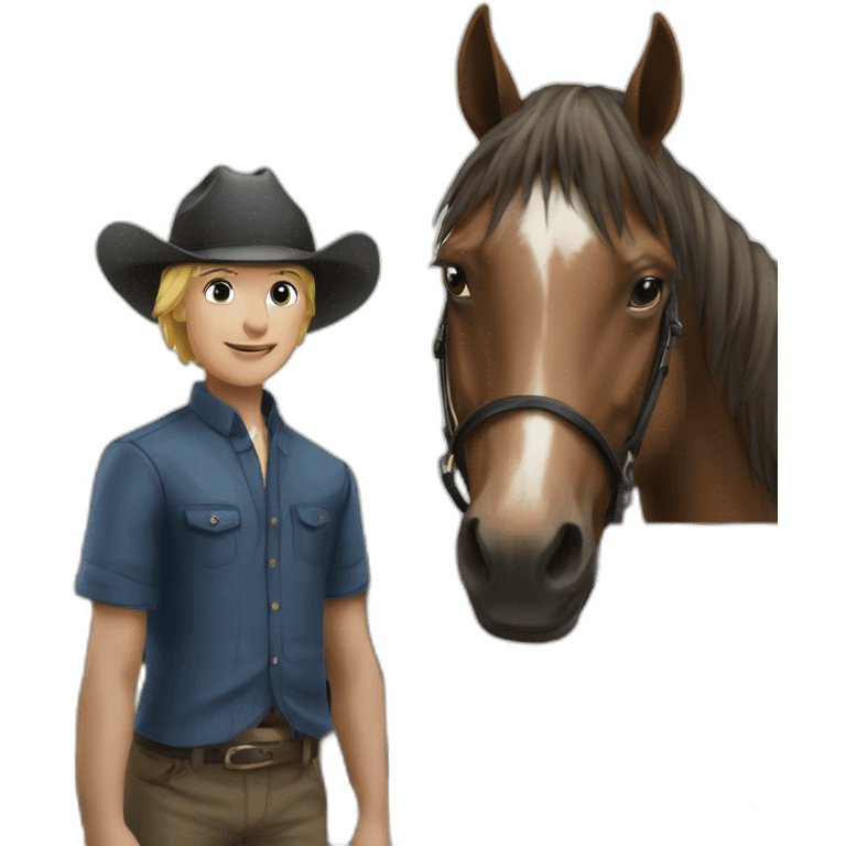 Paarden met Titus emoji