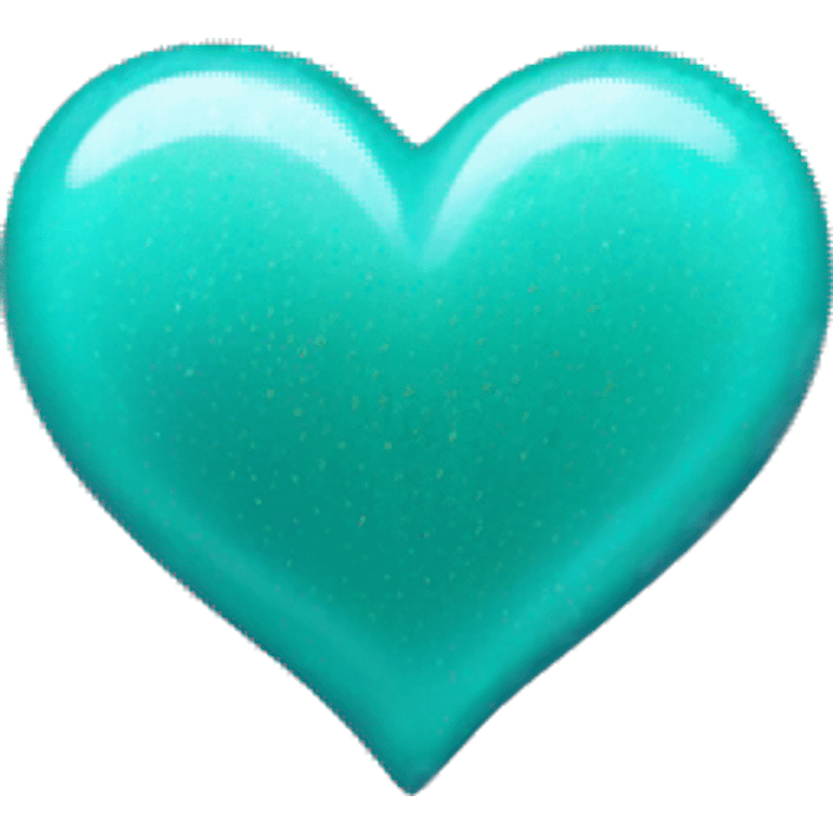 Teal heart with sparkles  emoji