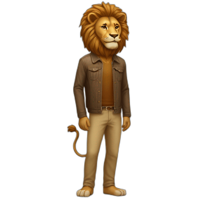 lion man full body emoji