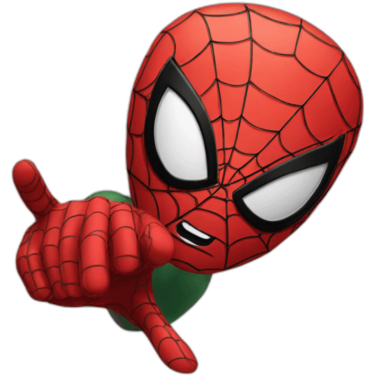 pointing spider-man emoji