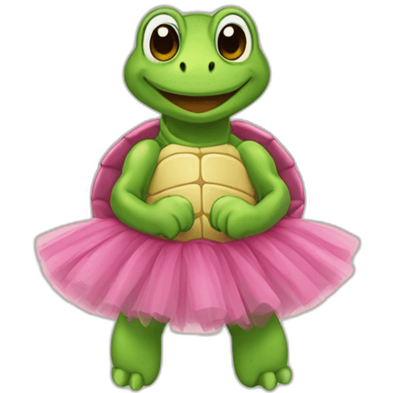 tortue en tutu emoji