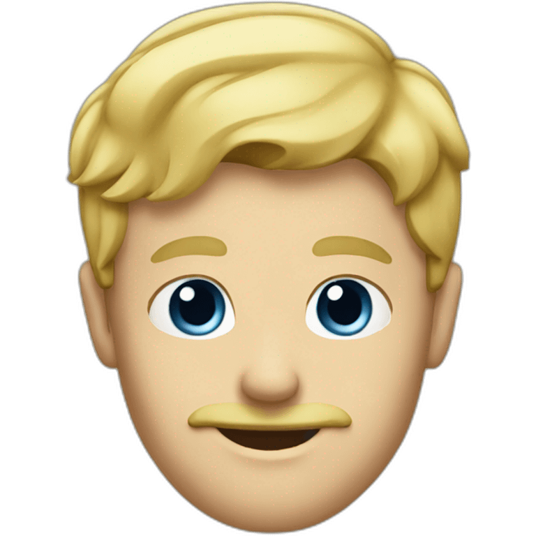 blond guy with short moustache emoji