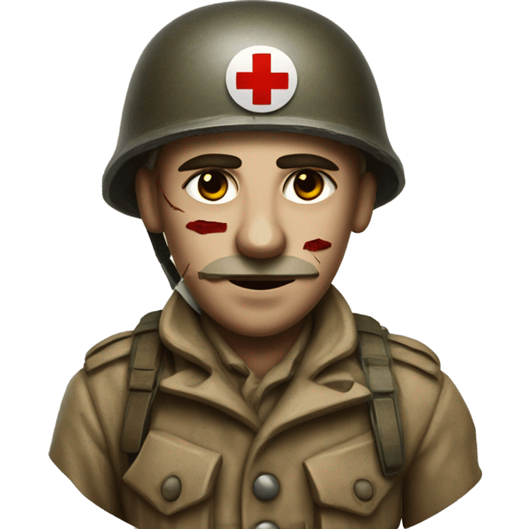 wounded ww1 soldier bandaged emoji